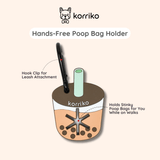 Hands-Free Poop Bag Holder - Bubble Tea