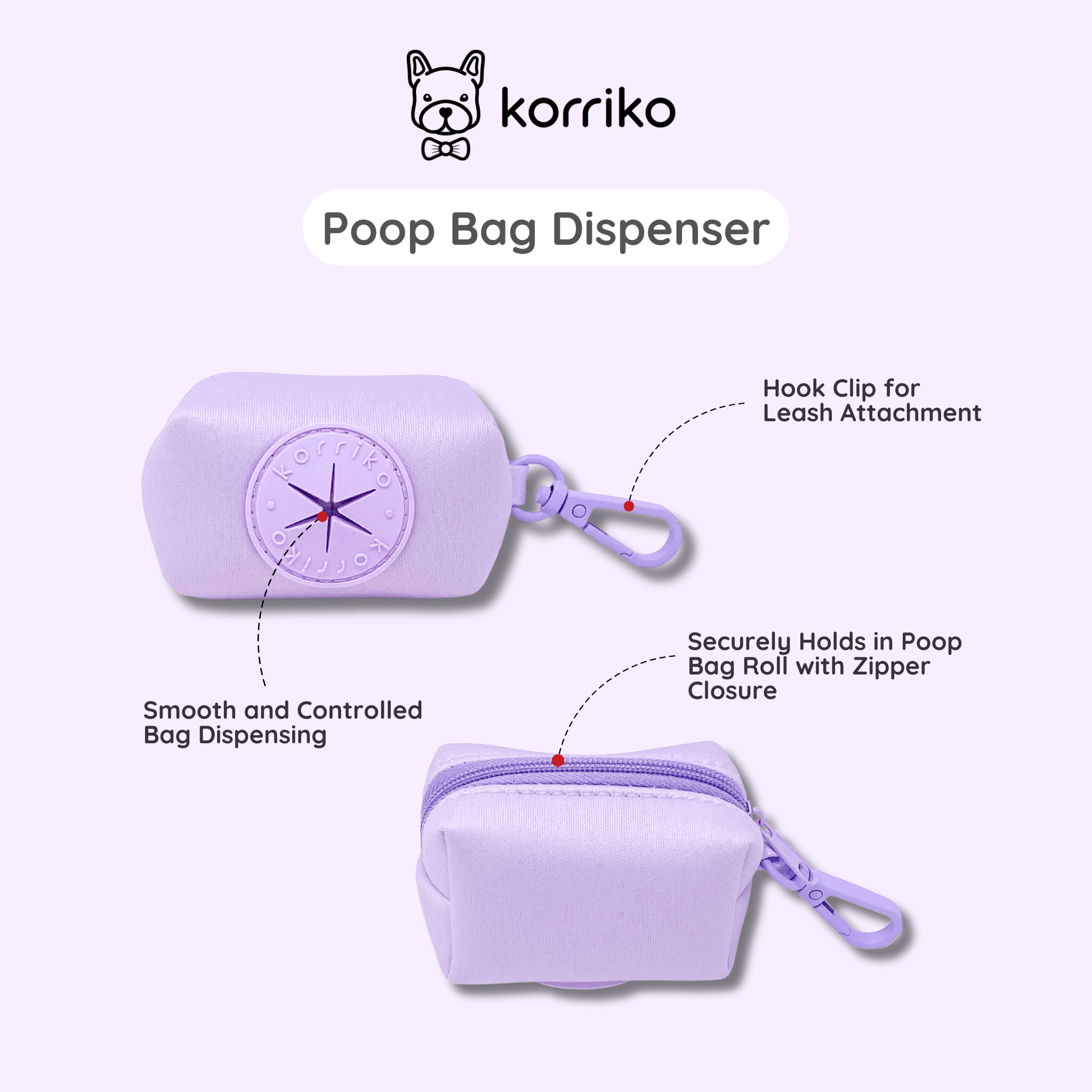 Poop Bag Dispenser - Lilac (Final Sale)