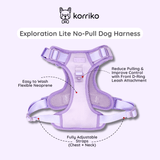 Essential Exploration No-Pull Harness Walk Set - Lilac (3-Piece) (Final Sale)