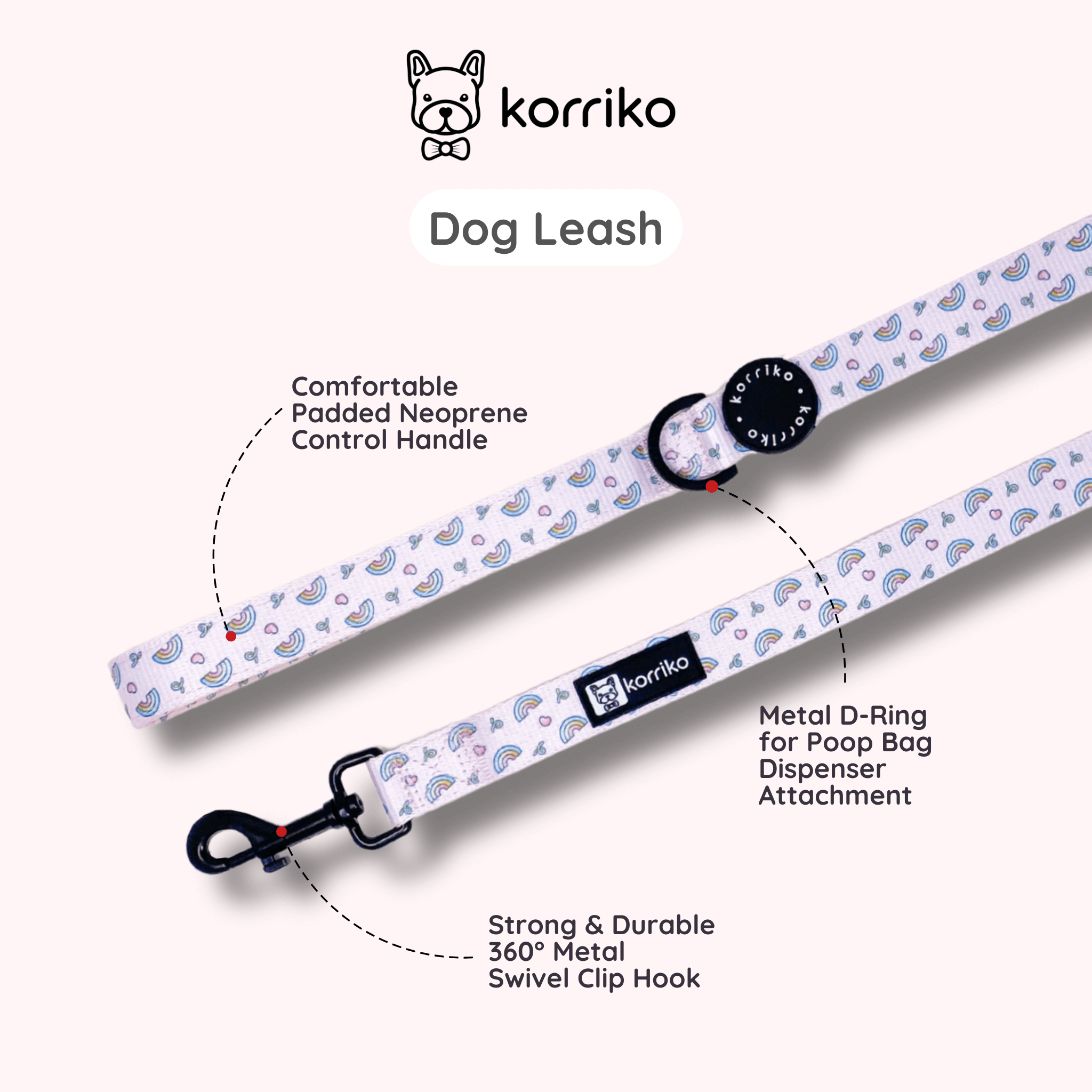 Dog Leash - Over The Rainbow