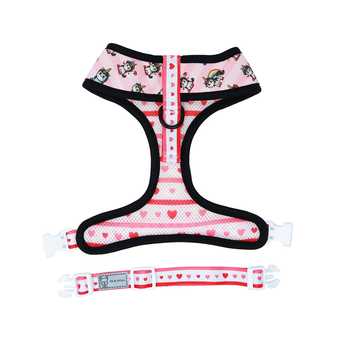 Reversible Dog Harness - Hearts & Horns (Blue Paw Co. - FINAL SALE)