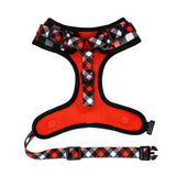 Adjustable Dog Harness - Red Plaid (SECONDS - FINAL SALE)