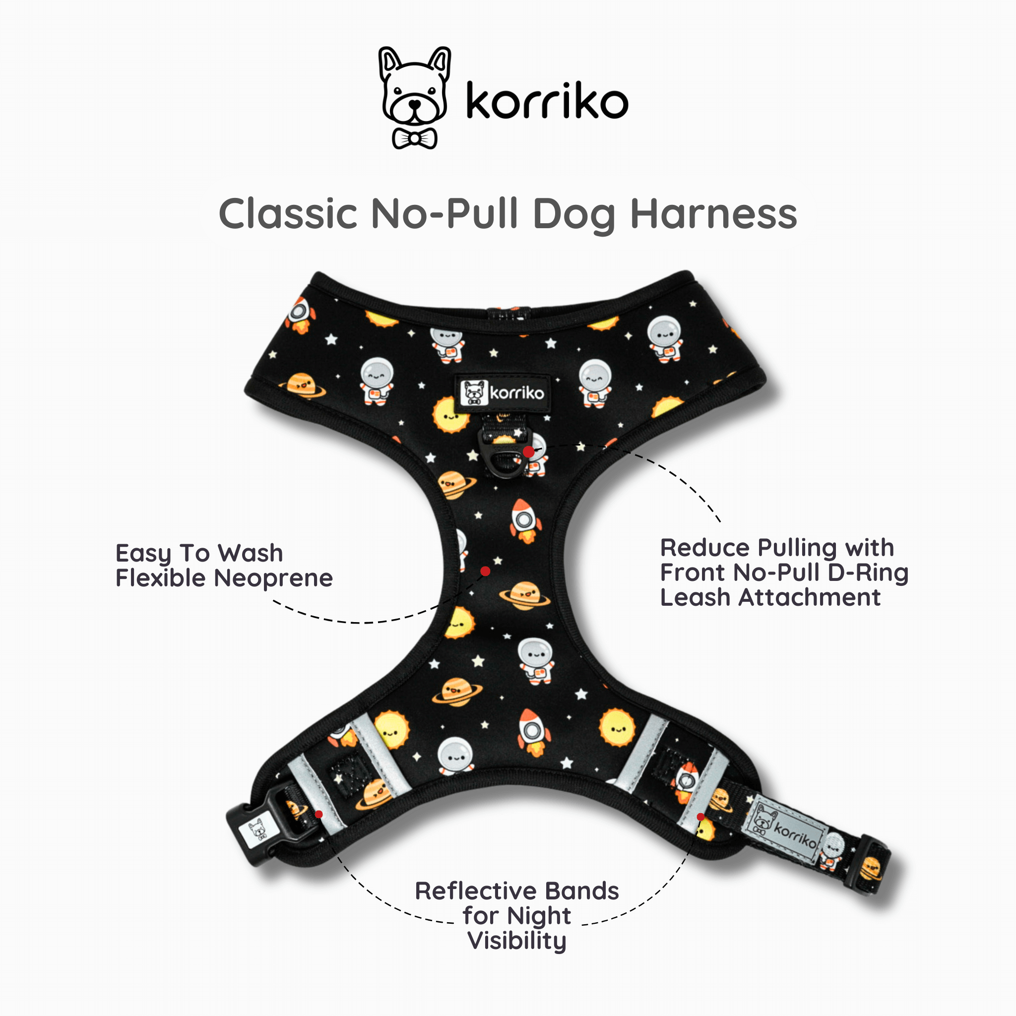 Classic No-Pull Dog Harness - Space Cadet (Final Sale)