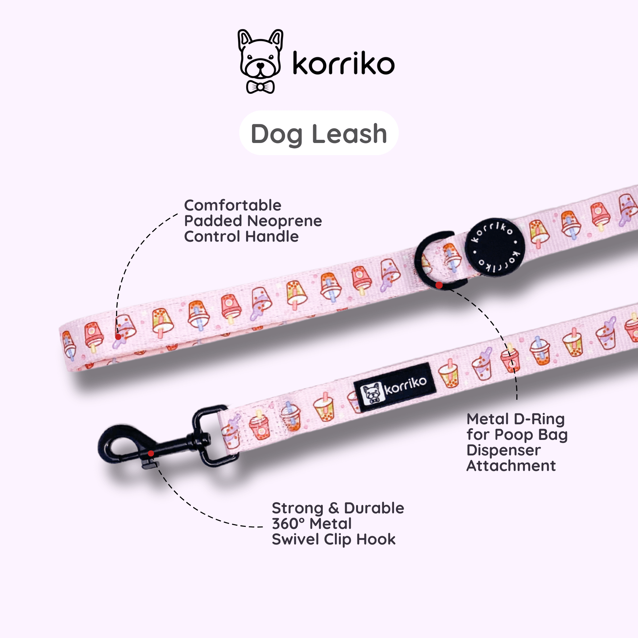 Essential Exploration No-Pull Harness Walk Set - Taro Milk Tea (3-Piece)