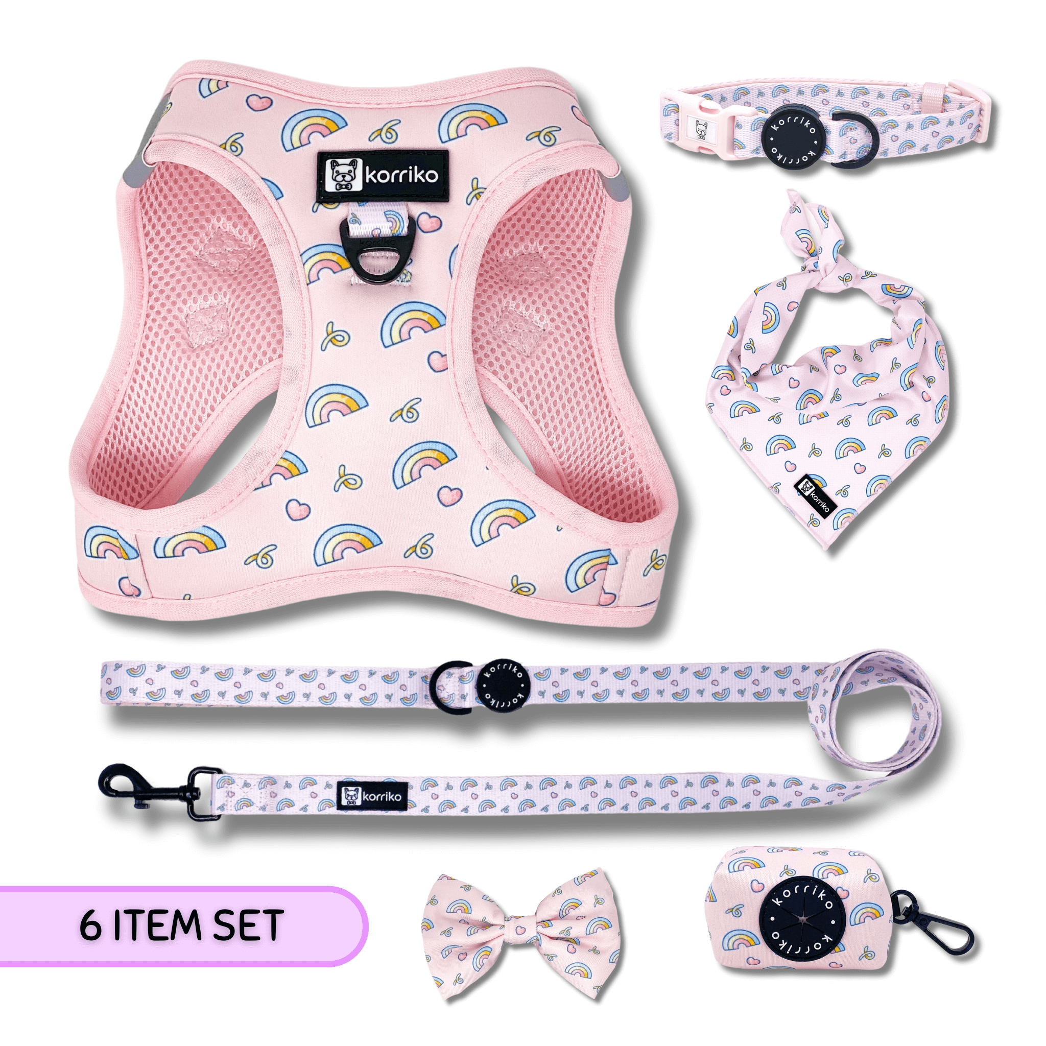 Ultimate Step-In Harness Bundle Set - Over The Rainbow (6-Piece)