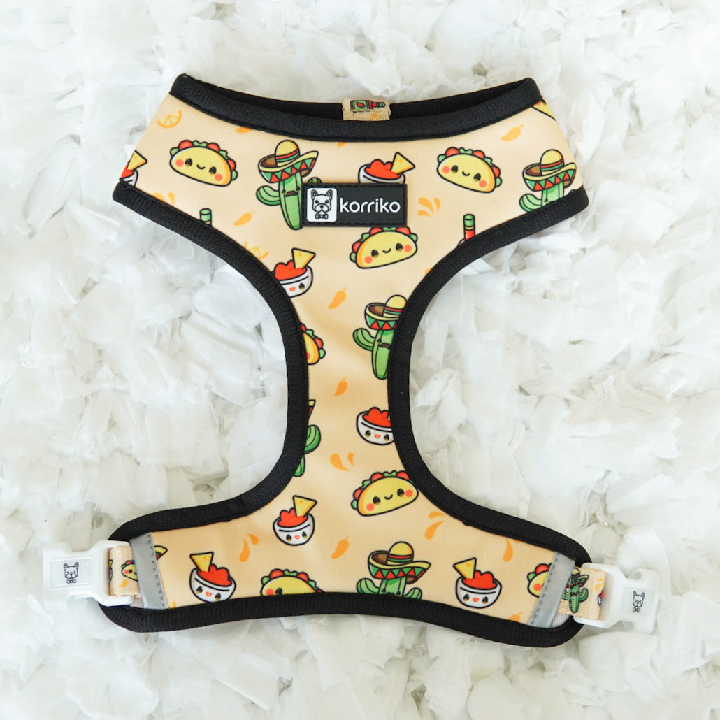 Reversible Dog Harness - Taco Fiesta (SECONDS - FINAL SALE)