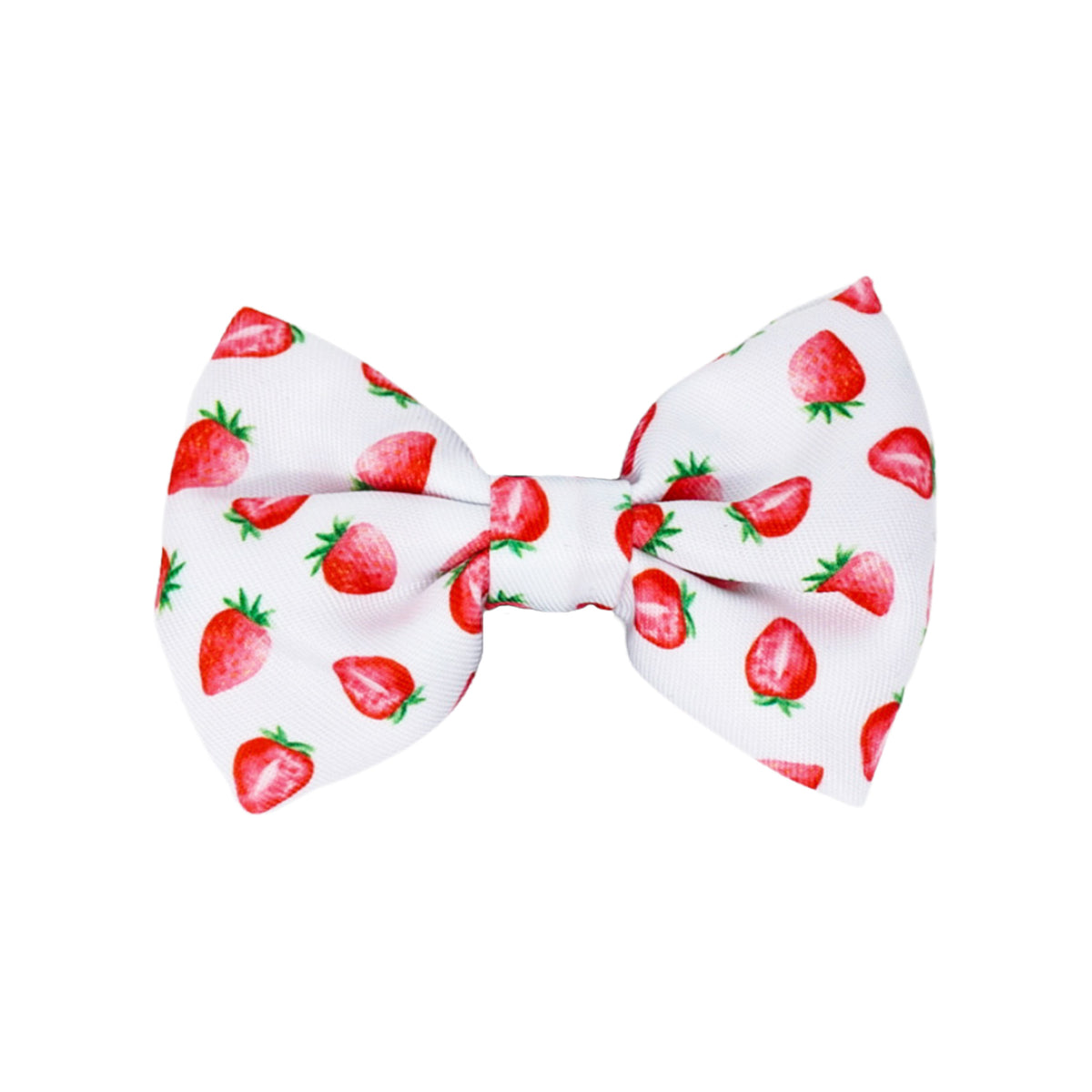 Dog Bow Tie - Strawberries &amp; Cream (Final Sale)