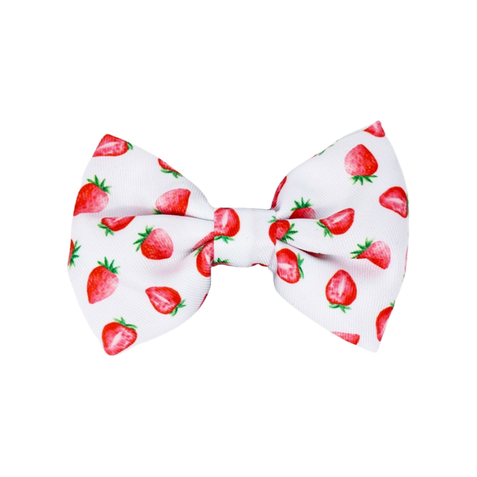 Dog Bow Tie - Strawberries & Cream (Final Sale)