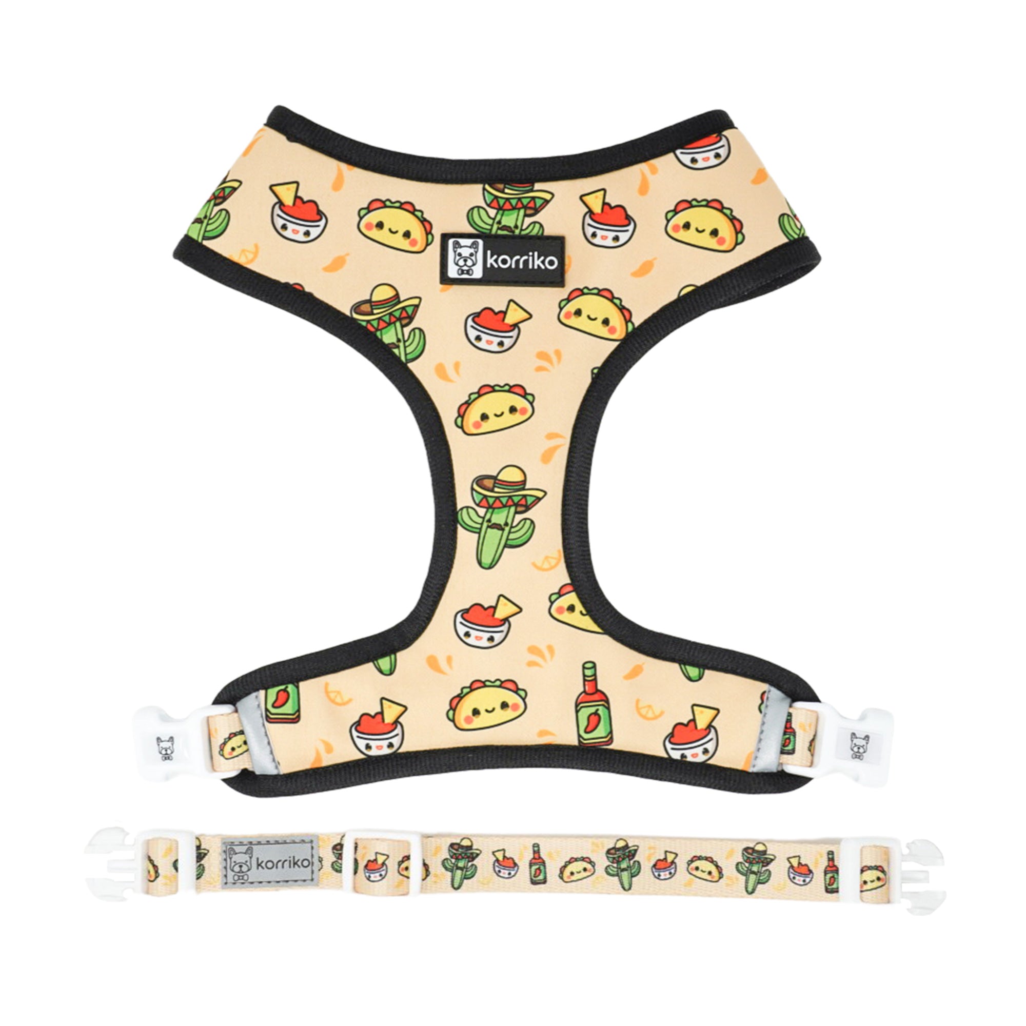 Reversible Dog Harness - Taco Fiesta (SECONDS - FINAL SALE)